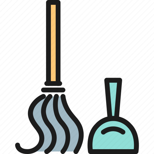 Broom, brush, cleaner, cleaning, dust, ironing, scoop icon - Download on Iconfinder