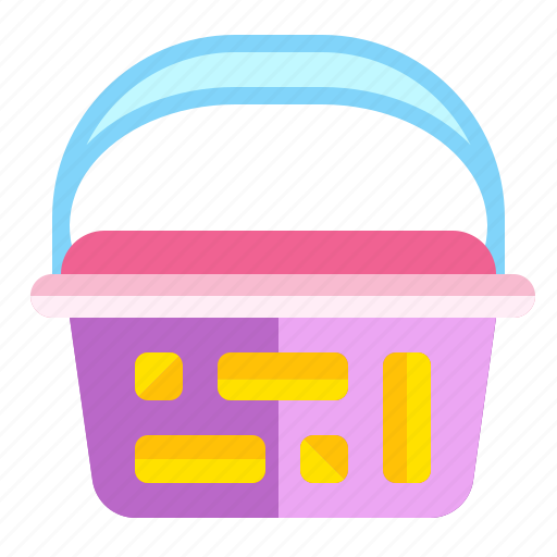 Bucket, laundry, clothes, cleaning, washing, delivery, dirty icon - Download on Iconfinder