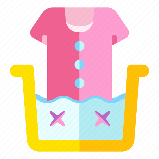 Washing, clothes, laundry, cleaning, clean, housekeeping, bucket icon - Download on Iconfinder