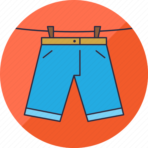 Laundry, clothes, hang, pants, shorts, washing, wear icon - Download on Iconfinder