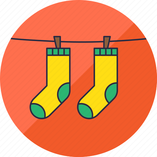 Laundry, clothes, clothing, hang, socks, washing, wear icon - Download on Iconfinder