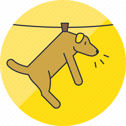 Laundry, animal, animals, cute, dog, hang, pet icon - Download on Iconfinder