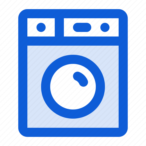 Laundry, machine, cleaning, washing, clothes, housekeeping icon - Download on Iconfinder