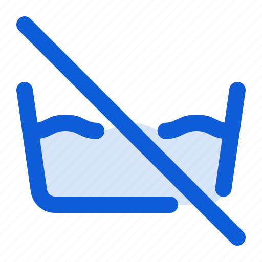 Wash, basin, water, washing, laundry, prohibited, forbidden icon - Download on Iconfinder