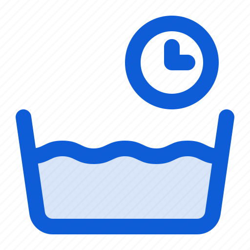 Wash, basin, water, washing, laundry, time, clock icon - Download on Iconfinder