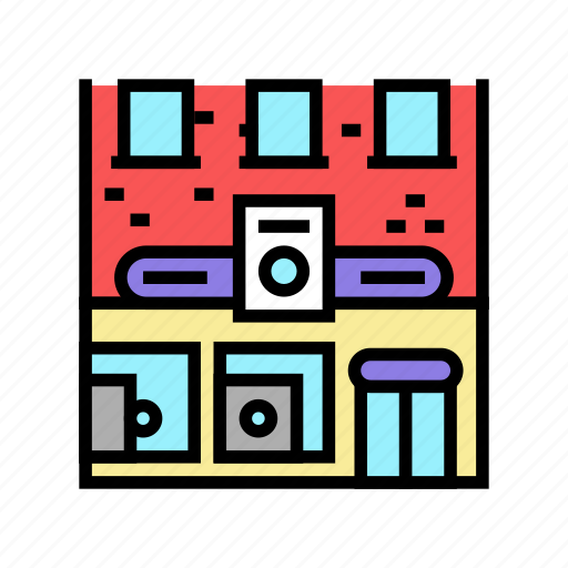 Laundromat, building, laundry, service, washing, clothes icon - Download on Iconfinder