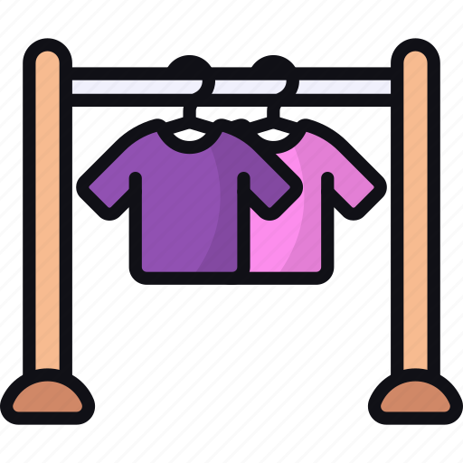 Wardrobe, clothing, fashion, laundry, shirts, clothes, hanger icon - Download on Iconfinder