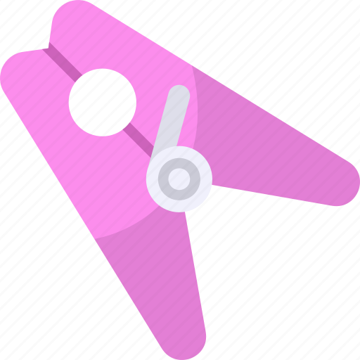 Clothespin, household, tool, clothes peg, laundry, clothes hanger icon - Download on Iconfinder