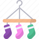 hanger, socks, hanging dry, cleaning, housework, hook, drying