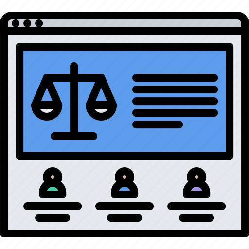Agency, court, justice, law, lawyer, page, website icon - Download on Iconfinder