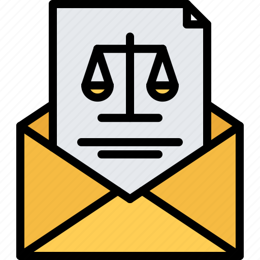 Court, envelope, law, lawyer, letter, mail, subpoena icon - Download on Iconfinder