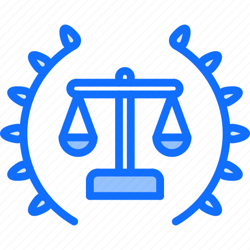 Court, laurel, law, lawyer, peace, scales, wreath icon - Download on Iconfinder