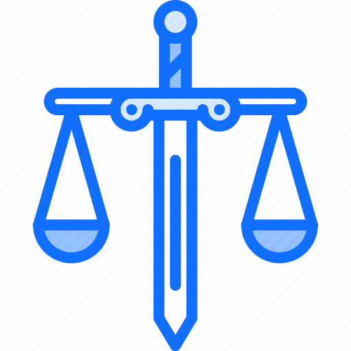Court, justice, law, lawyer, scales, sword, themis icon - Download on Iconfinder