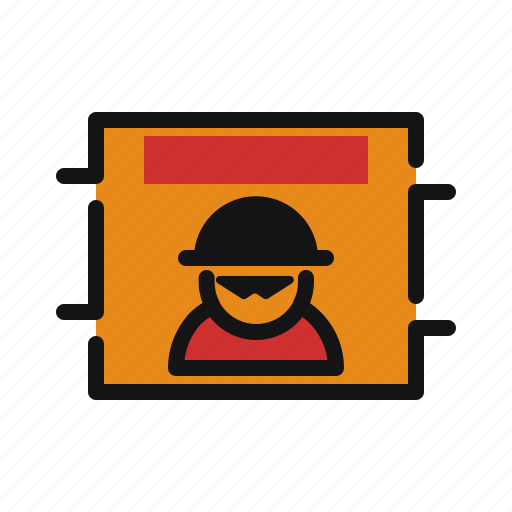 Crime, criminal, law, police, poster, wanted icon - Download on Iconfinder