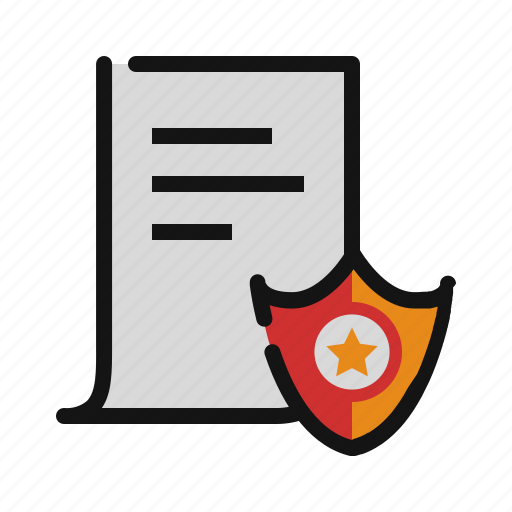 Document, law, report, security, shield icon - Download on Iconfinder