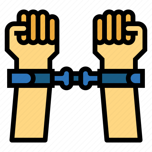 Handcuffs, arrest, police, hand icon - Download on Iconfinder