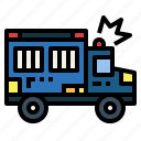 prison, bus, transportation, security, vehicle