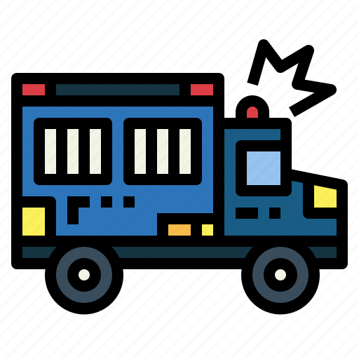 Prison, bus, transportation, security, vehicle icon - Download on Iconfinder