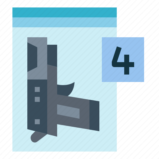 Weapon, evidence, gun, outlaw icon - Download on Iconfinder