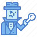 detective, magnifying, glass, search, people