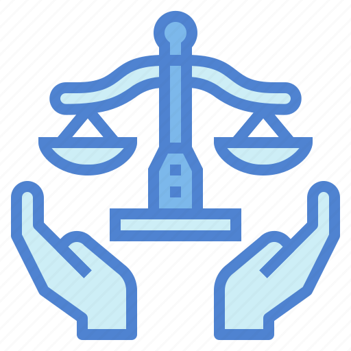 Justice, balance, law, hand icon - Download on Iconfinder