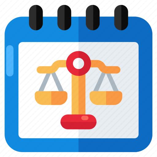Justice day, schedule, planner, almanac, calendar icon - Download on Iconfinder