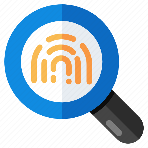 Search fingerprint, search thumbprint, fingerprint analysis, fingerprint scanning, fingerprint exploration icon - Download on Iconfinder