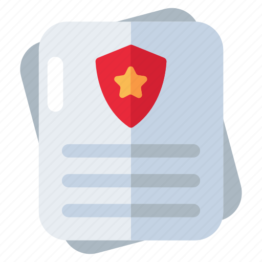 Privacy policy, security paper, safety paper, security document, security doc icon - Download on Iconfinder