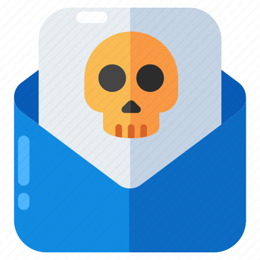 Mail hacking, email hacking, spam mail, spam email, secure letter icon - Download on Iconfinder