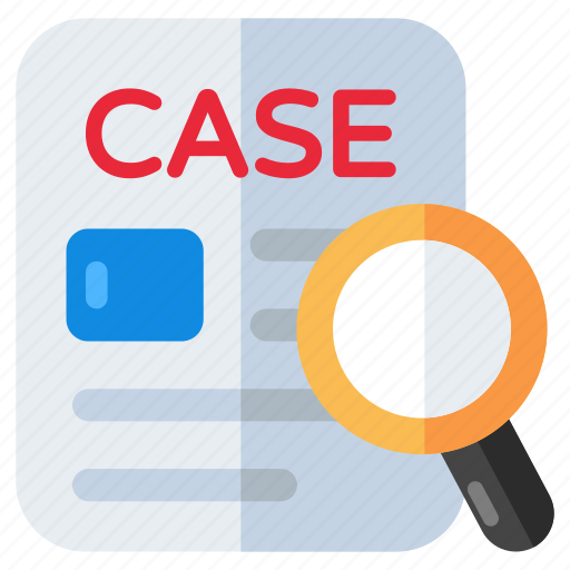 Case study, search case, find case, case analysis, case exploration icon - Download on Iconfinder