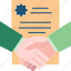 contract, agreement, deal, partnership, document 