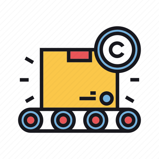 Copyright, design, industrial, assembly, industry, manufacturing, production icon - Download on Iconfinder