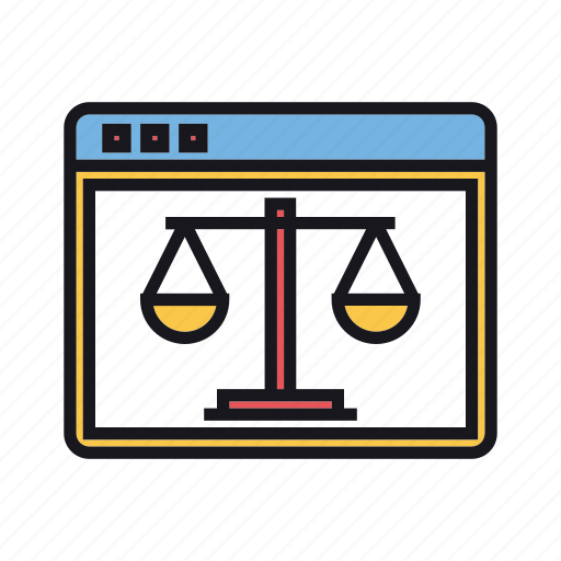 Court, online, balance, justice, law, legal, weigh icon - Download on Iconfinder
