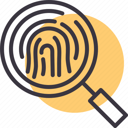 Crime, detective, fingerprint, forensic, id, investigate, police icon - Download on Iconfinder