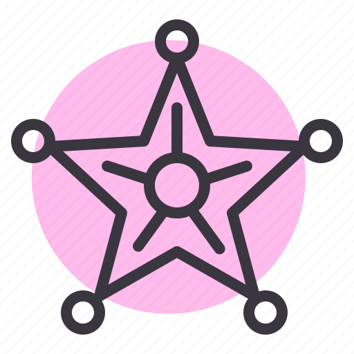 Badge, honor, law, police, secuirty, sheriff, star icon - Download on Iconfinder