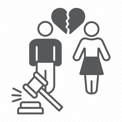 Divorce, law, separation, justice, family, broke, heart icon - Download on Iconfinder