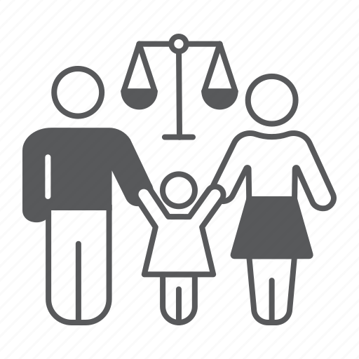 Family, law, judge, divorce, child, scale, man icon - Download on Iconfinder