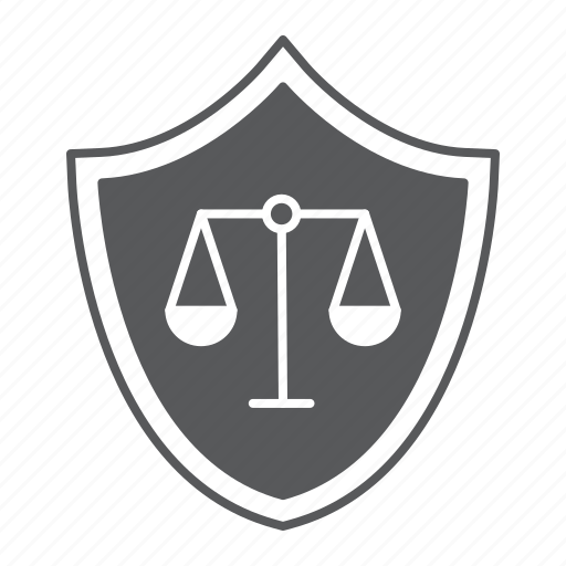Insurance, law, shield, scale, protection, lawyer, attorney icon - Download on Iconfinder