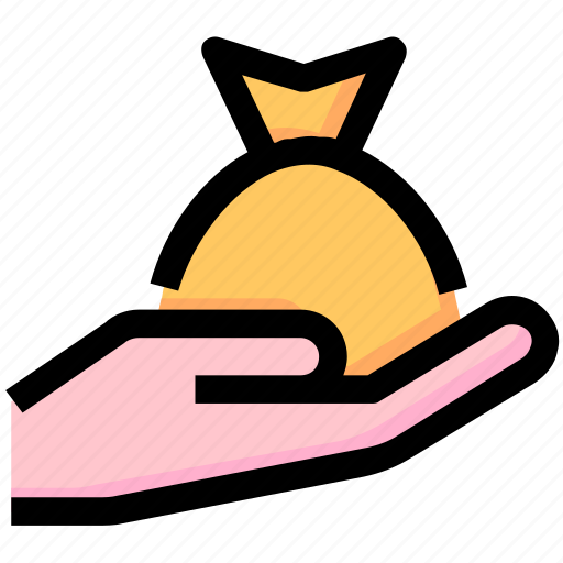 Bag, corruption, hand, money, suck icon - Download on Iconfinder