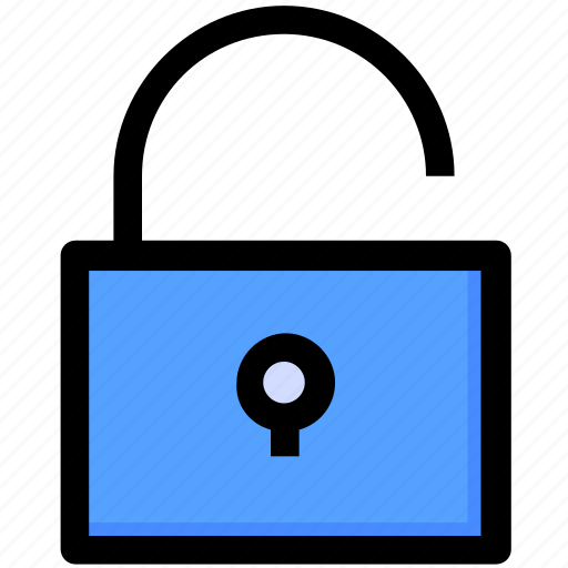 Open Padlock Secure Unlock Icon