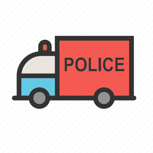 Emergency, highway, police, security, truck, van, vehicle icon - Download on Iconfinder