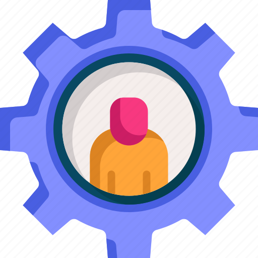Maintenance, service, gear, person, business icon - Download on Iconfinder