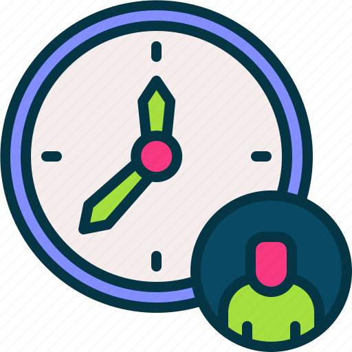 Time, management, business, clock, person icon - Download on Iconfinder