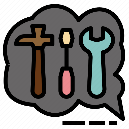 Solving, problem, tools, thinking, process, repair, equipment icon - Download on Iconfinder