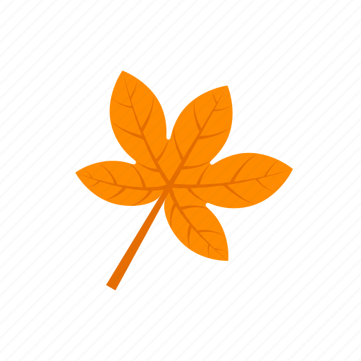 Autumn, leaf, orange, palmatifid icon - Download on Iconfinder