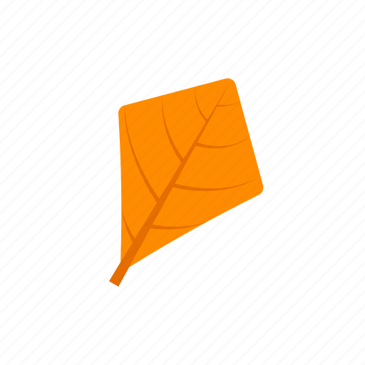 Autumn, leaf, orange, rhomboid icon - Download on Iconfinder