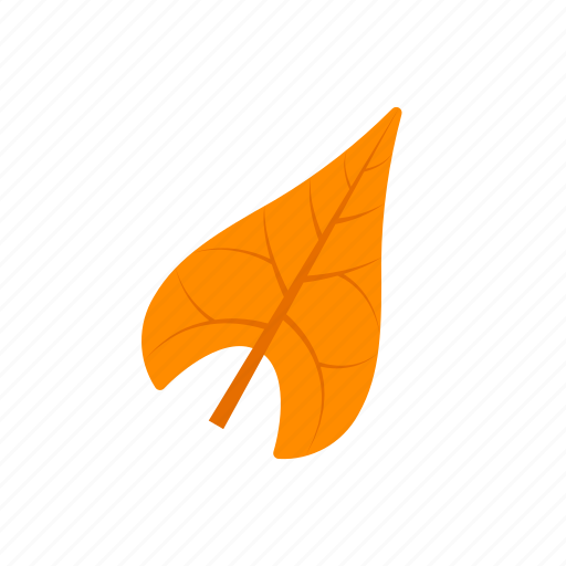 Autumn, leaf, orange, sagittate icon - Download on Iconfinder