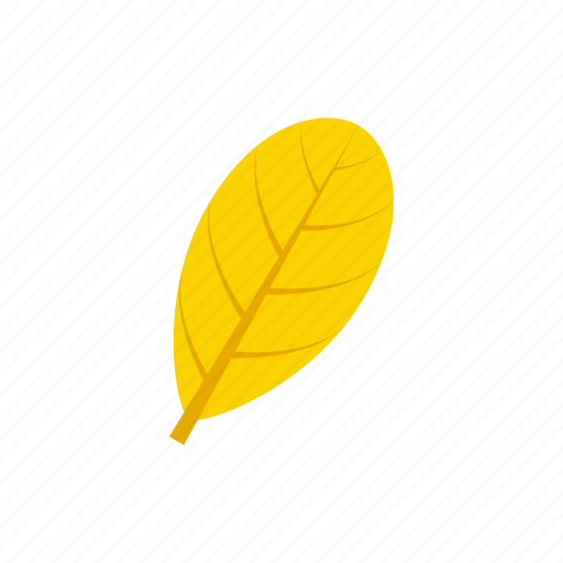 Autumn, leaf, obovate, yellow icon - Download on Iconfinder