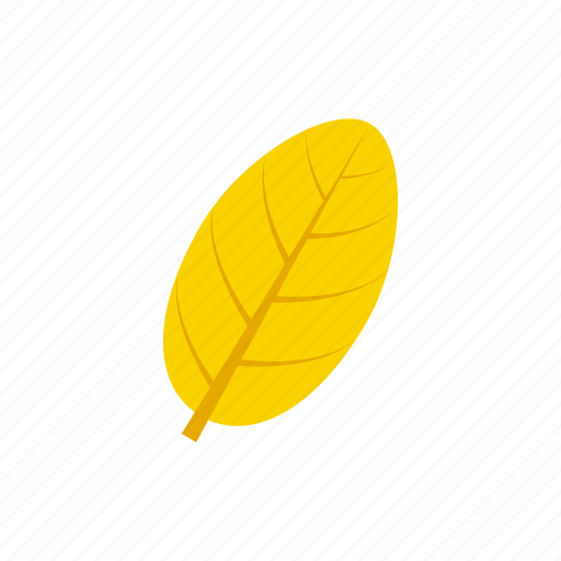 Autumn, leaf, ovate, yellow icon - Download on Iconfinder