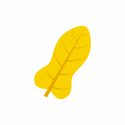 Autumn, leaf, pandurate, yellow icon - Download on Iconfinder